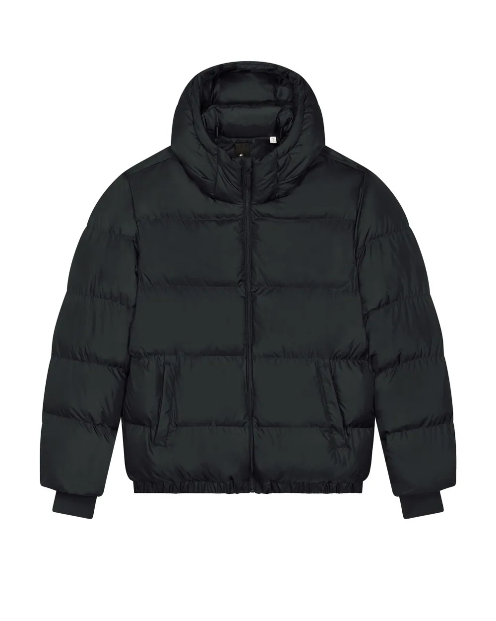 Geacă matlasată Puffer Stanley/Stella — culoarea Negru, pe fundal alb, față