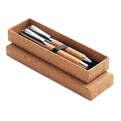 Set de scris QUERCUS — culoarea Lemn, față