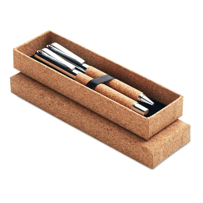 Set de scris QUERCUS — culoarea Lemn, față