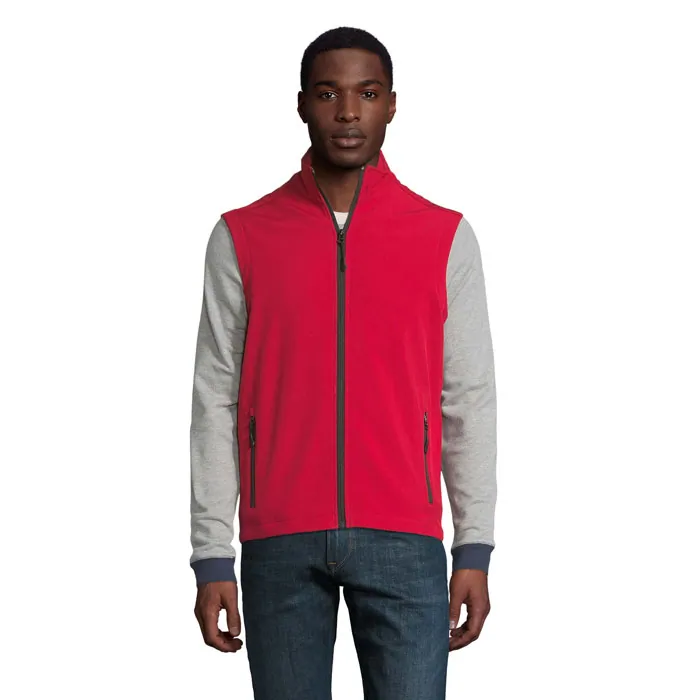 Jachetă softshell bărbați RACE BW — culoarea Roșu piper, față