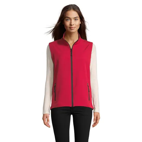 Jachetă softshell damă RACE BW — culoarea Roșu piper, față