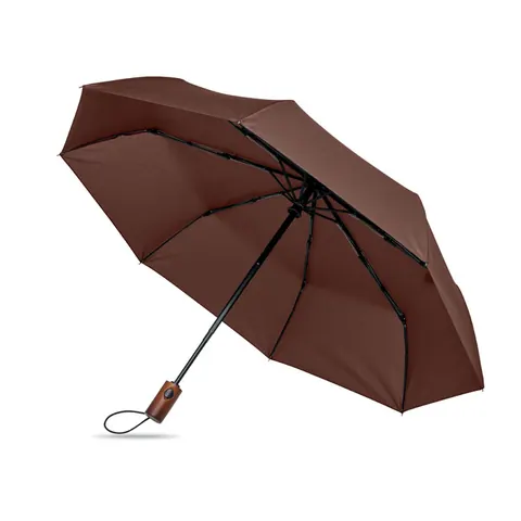 Umbrelă pliabilă RAYNA FOLD — culoarea Maro, față
