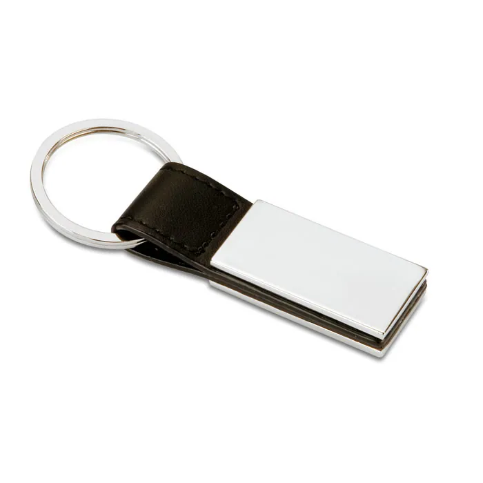 Breloc RECTANGLO — culoarea Negru, față