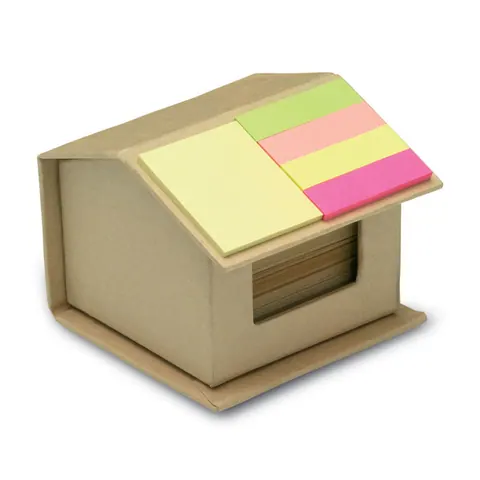 Notițe reciclate colorate RECYCLOPAD — culoarea Bej, față