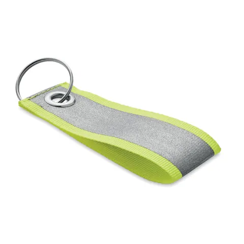 Breloc reflectorizant REFLEKEY — culoarea Galben neon, față