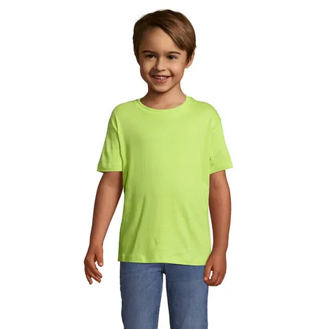 Tricou copii REGENT — culoarea Verde măr, față