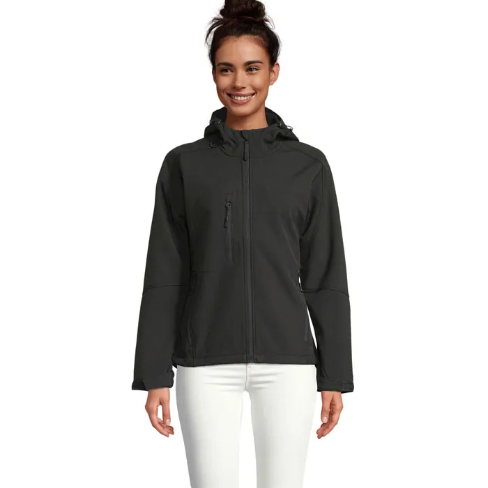 Jachetă softshell damă REPLAY — culoarea Negru, față