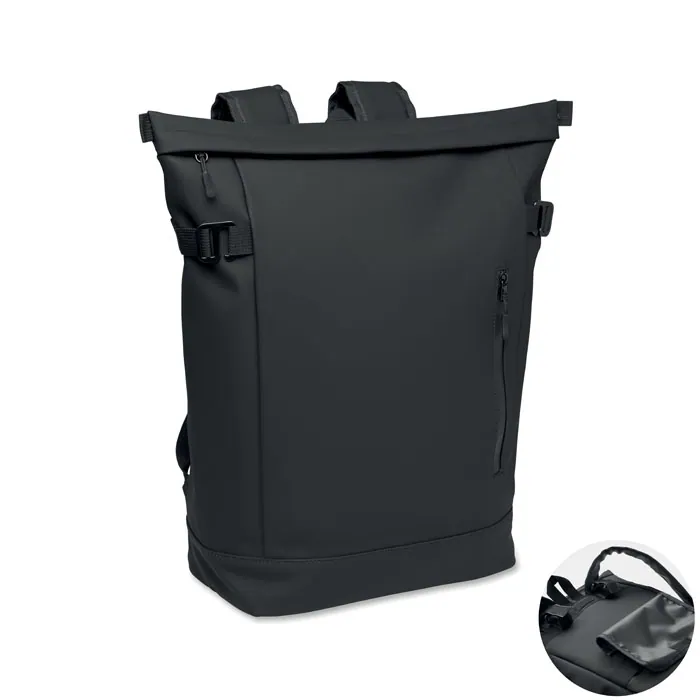 Rucsac RIDE BACKPACK — culoarea Negru, față