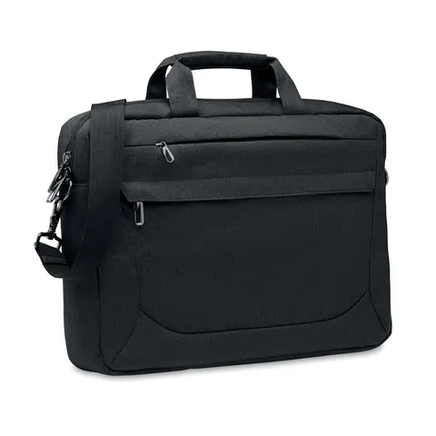 Geantă pentru laptop ROCKY — culoarea Negru, față