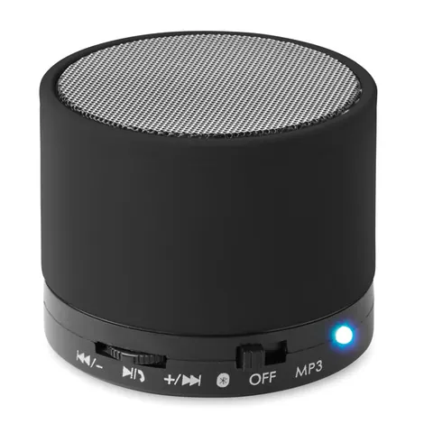 Boxă portabilă ROUND BASS — culoarea Negru, față
