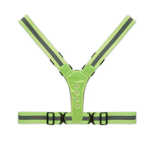 Centură reflectorizantă ROUNDVISIBLE — culoarea Verde neon, față