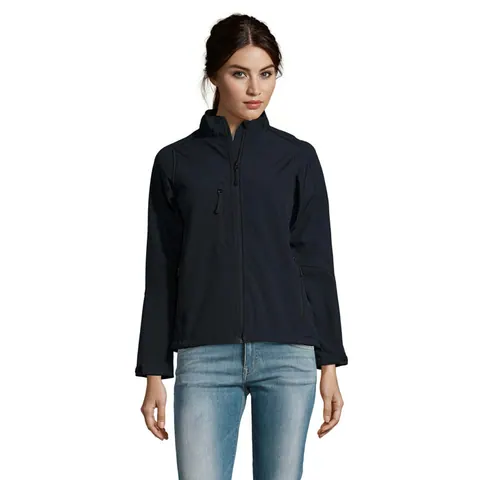 Jachetă softshell ROXY — culoarea Albastru abis, față