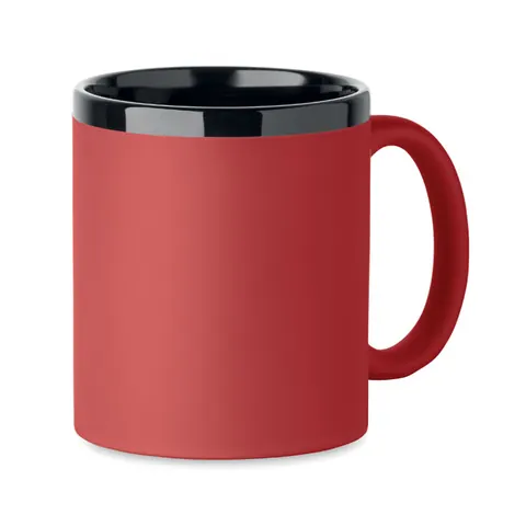 Cană ceramică RUBY — culoarea Roșu, față