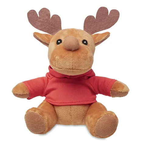 Ren de pluș RUDOLPH — culoarea Roșu, față