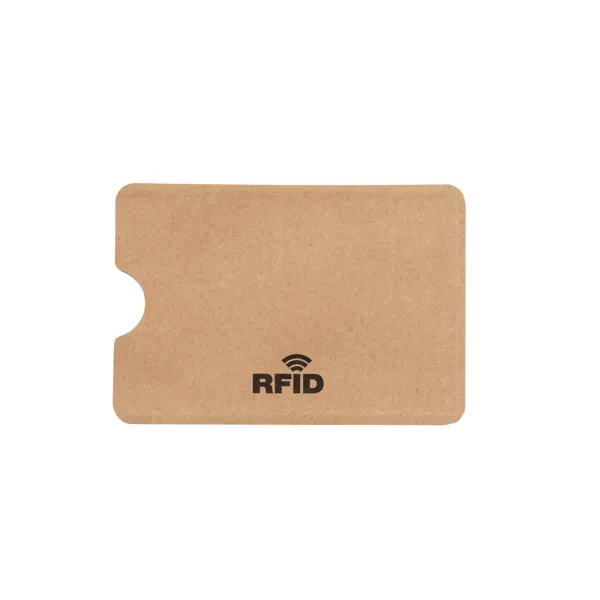 Suport card Safer — culoarea Natural, imagine produs