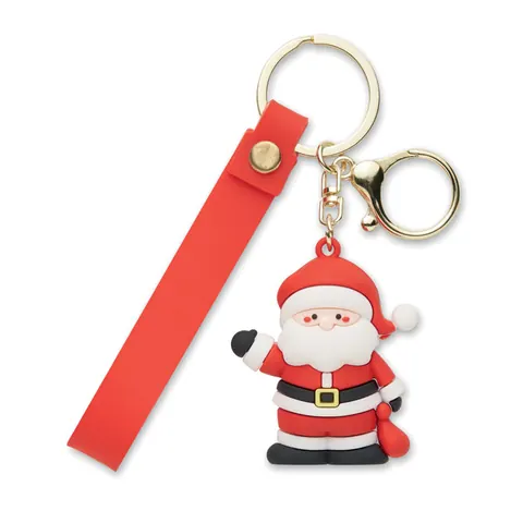 Breloc Moș Crăciun SANTACHARM — culoarea Roșu, față