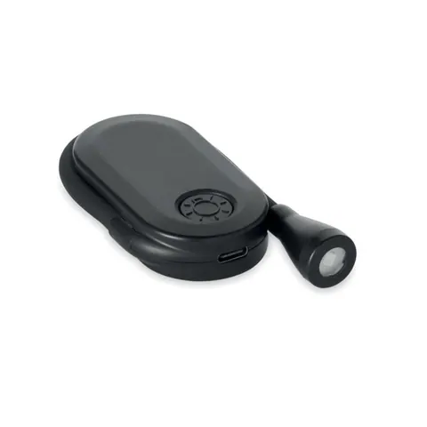 Lumină de carte reîncărcabilă SCENE — culoarea Negru, față