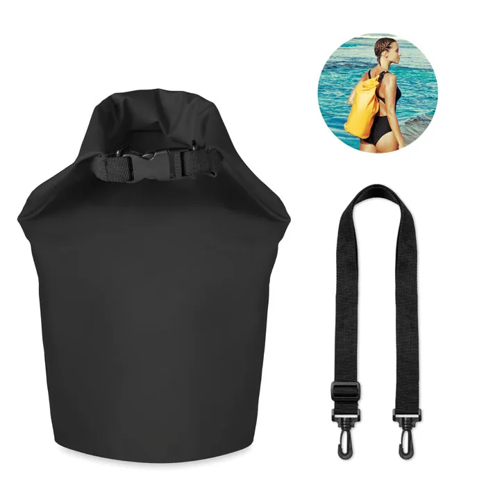 Geantă impermeabilă SCUBA — culoarea Negru, față