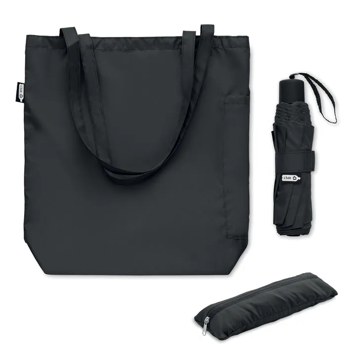 Umbrelă pliabilă SEATTLE — culoarea Negru, față