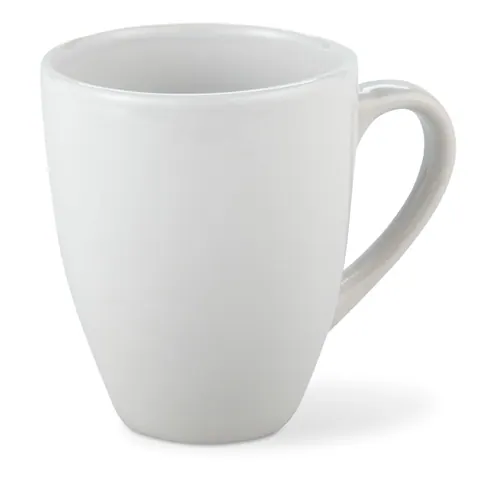 Cană ceramică SENSA — culoarea Alb, față