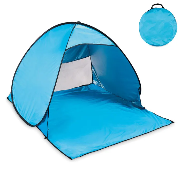 Cort de plajă poliester SHADE — culoarea Turcoaz, față