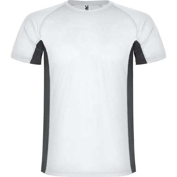 Tricou sport bărbați Shanghai — culoarea Alb / Plumb închis, imagine produs