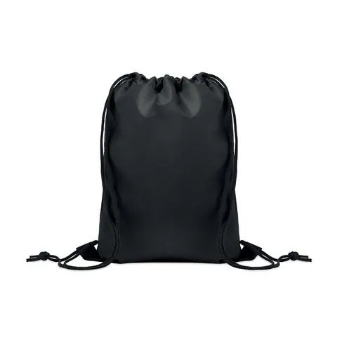 Rucsac cu șnur SHOOP — culoarea Negru, față
