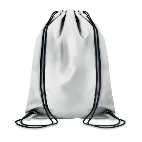 Rucsac cu șnur SHOOP REFLECTIVE — culoarea Argintiu, față