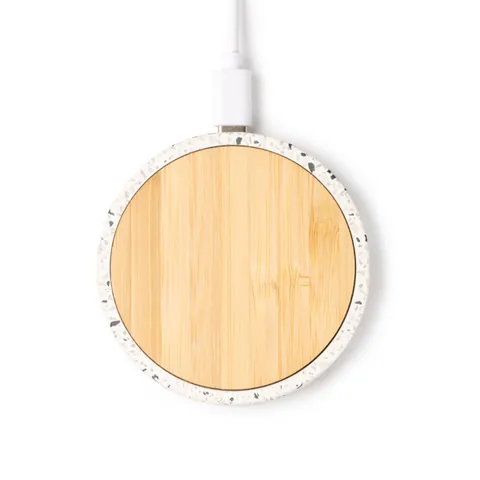 Încărcător wireless Siles — culoarea Natural, imagine produs