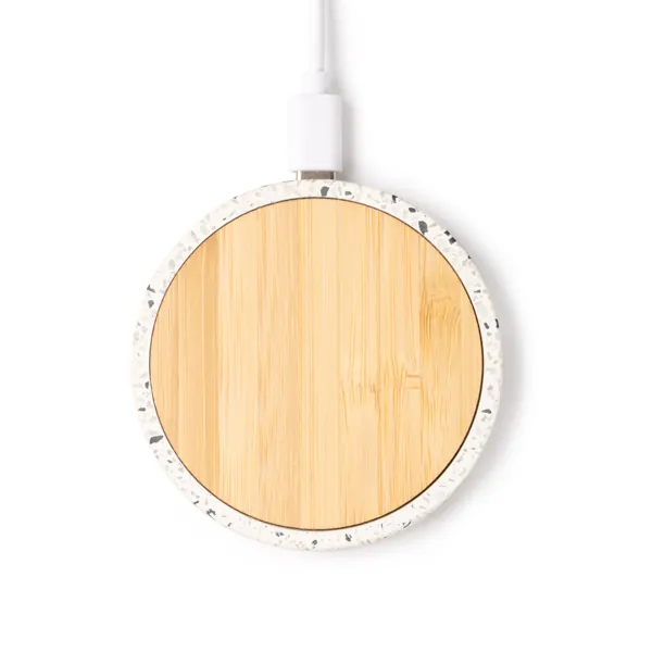 Încărcător wireless Siles — culoarea Natural, imagine produs