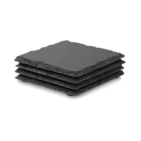 Suport pentru pahare SLATE4 — culoarea Negru, față