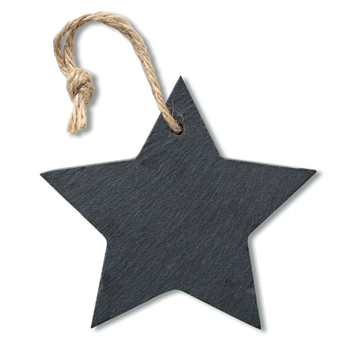 Ornament stea SLATESTAR — culoarea Negru, față