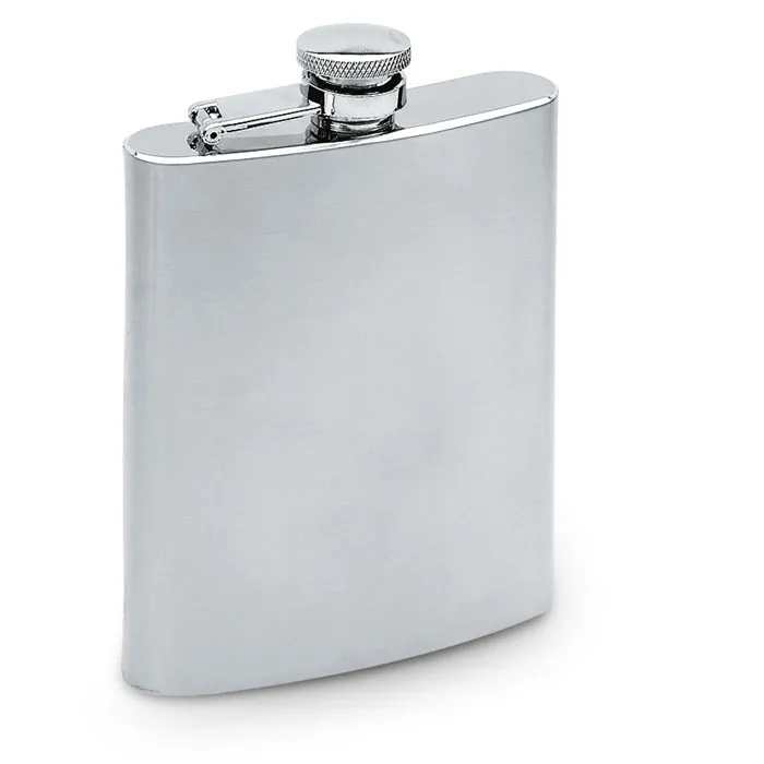 Plosca SLIMMY FLASK — culoarea Argint mat, față