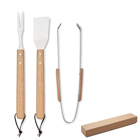 Set grătar Oakwood SMOKEY — culoarea Lemn, față