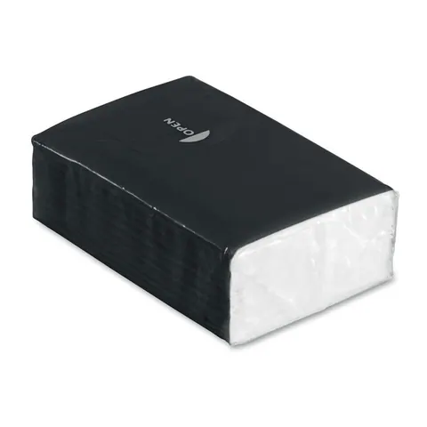 Pachet șervețele mici hârtie SNEEZIE — culoarea Negru, față