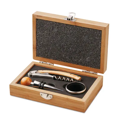 Set de vin SONOMA — culoarea Lemn, față