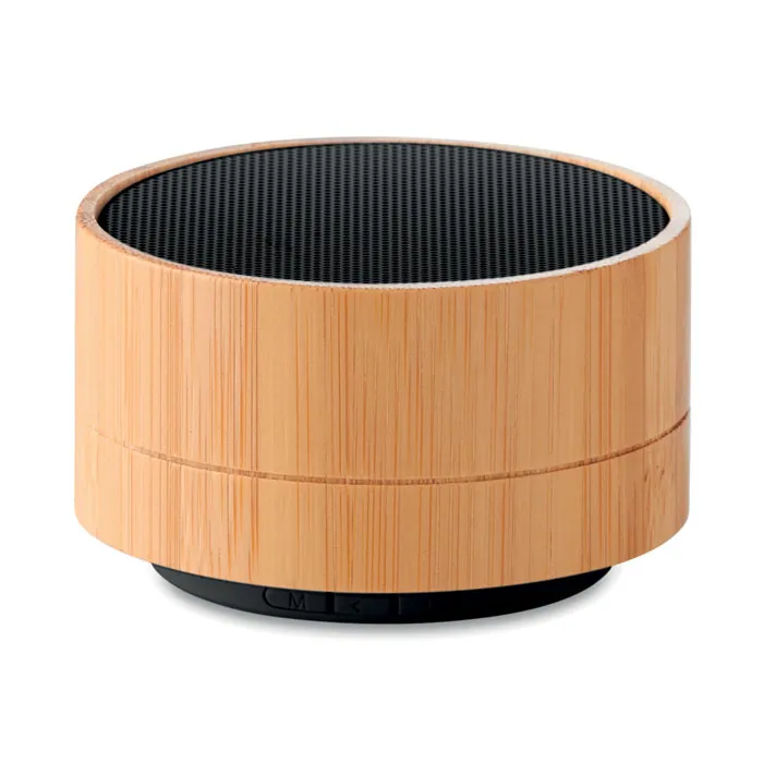 Boxă portabilă SOUND BAMBOO — culoarea Negru, față