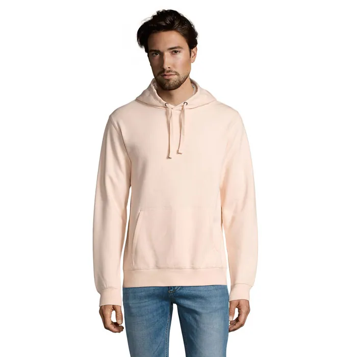 Hanorac cu glugă unisex SPENCER — culoarea Roz cremos, față