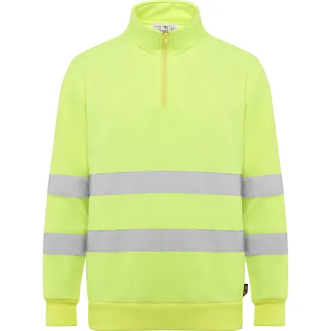 Hanorac reflectorizant unisex Spica — culoarea Galben fluor, imagine produs