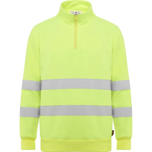 Hanorac reflectorizant unisex Spica — culoarea Galben fluor, imagine produs