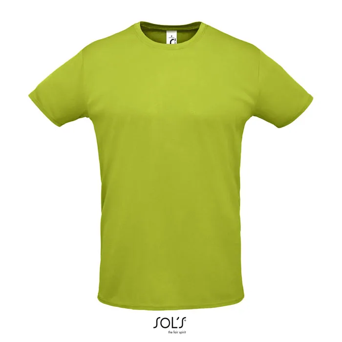 Tricou unisex SPRINT — culoarea Verde măr, față