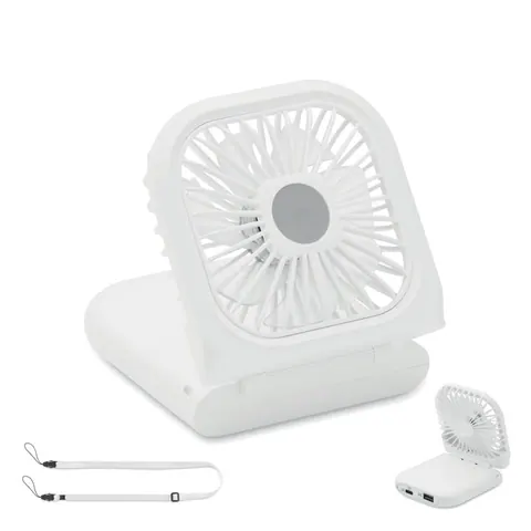 Ventilator portabil pliabil/ STANDFAN — culoarea Alb, față