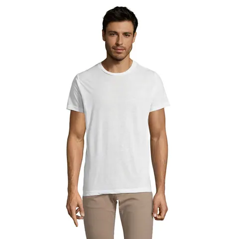 Tricou unisex SUBLIMA — culoarea Alb, față