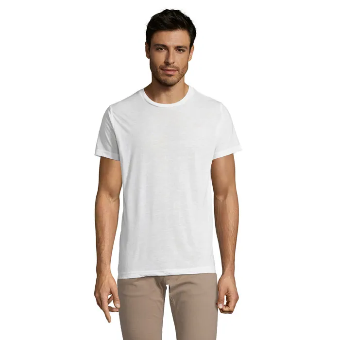Tricou unisex SUBLIMA — culoarea Alb, față