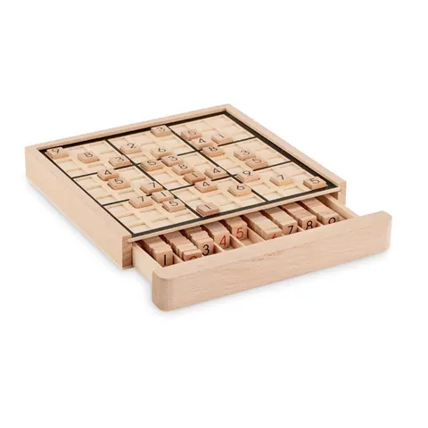 Joc de masă din lemn SUDOKU — culoarea Lemn, față