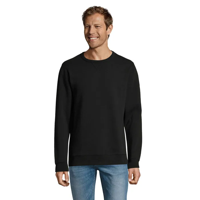 Hanorac unisex SULLY — culoarea Negru, față
