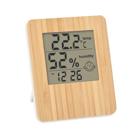 Stație meteo SUNCITY — culoarea Lemn, față