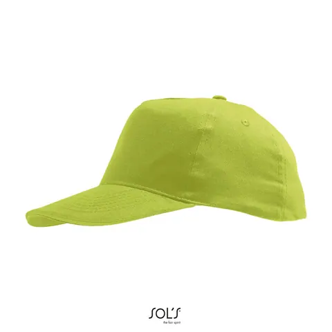 Șapcă copii SUNNY — culoarea Verde măr, față