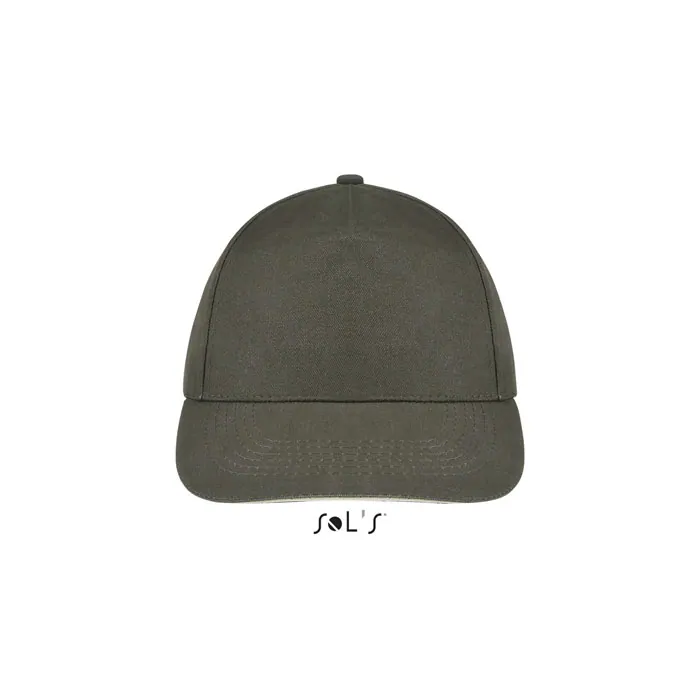 Șapcă unisex SUNNY — culoarea Armata / Beige, față