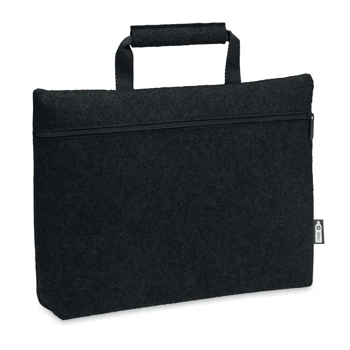 Geantă pentru laptop TAPLA — culoarea Negru, față